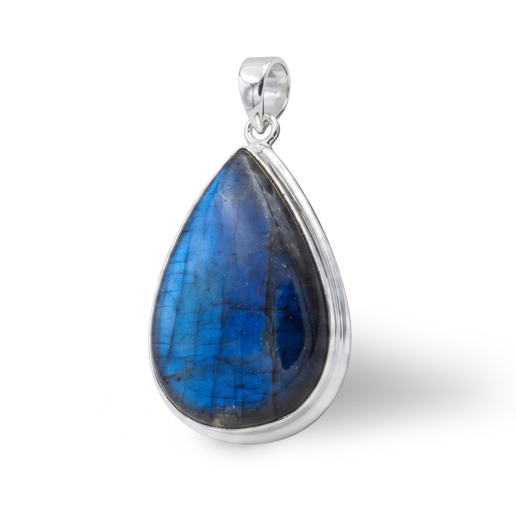 Labradorite Rahu Energy Sterling Silver Pendant