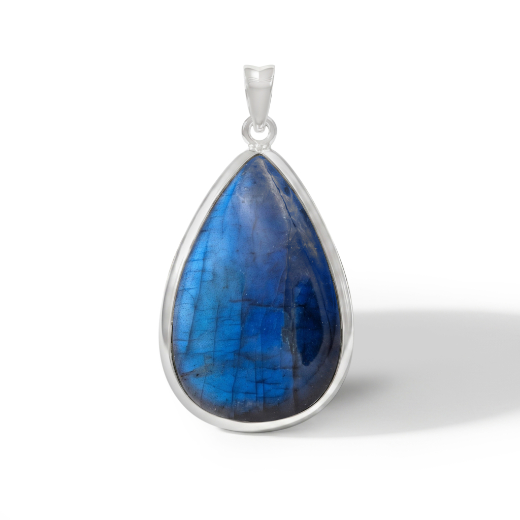 Labradorite Rahu Energy Sterling Silver Pendant