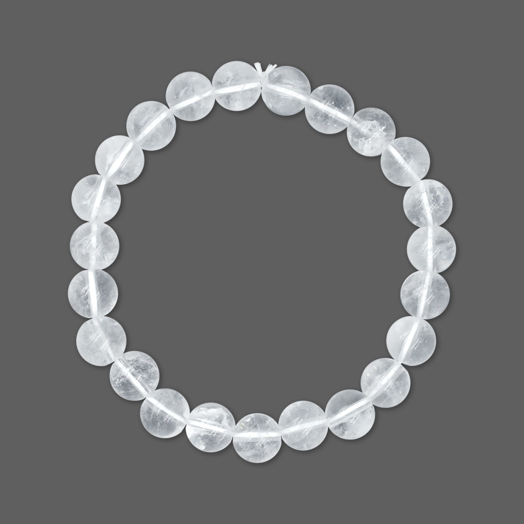 Natural Clear Quartz Crystal 8mm Energy Bead Bracelet